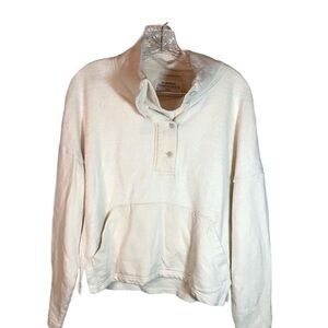 REI co-op women's Wallace Lake fleece pull over size XS hemp cotton natural